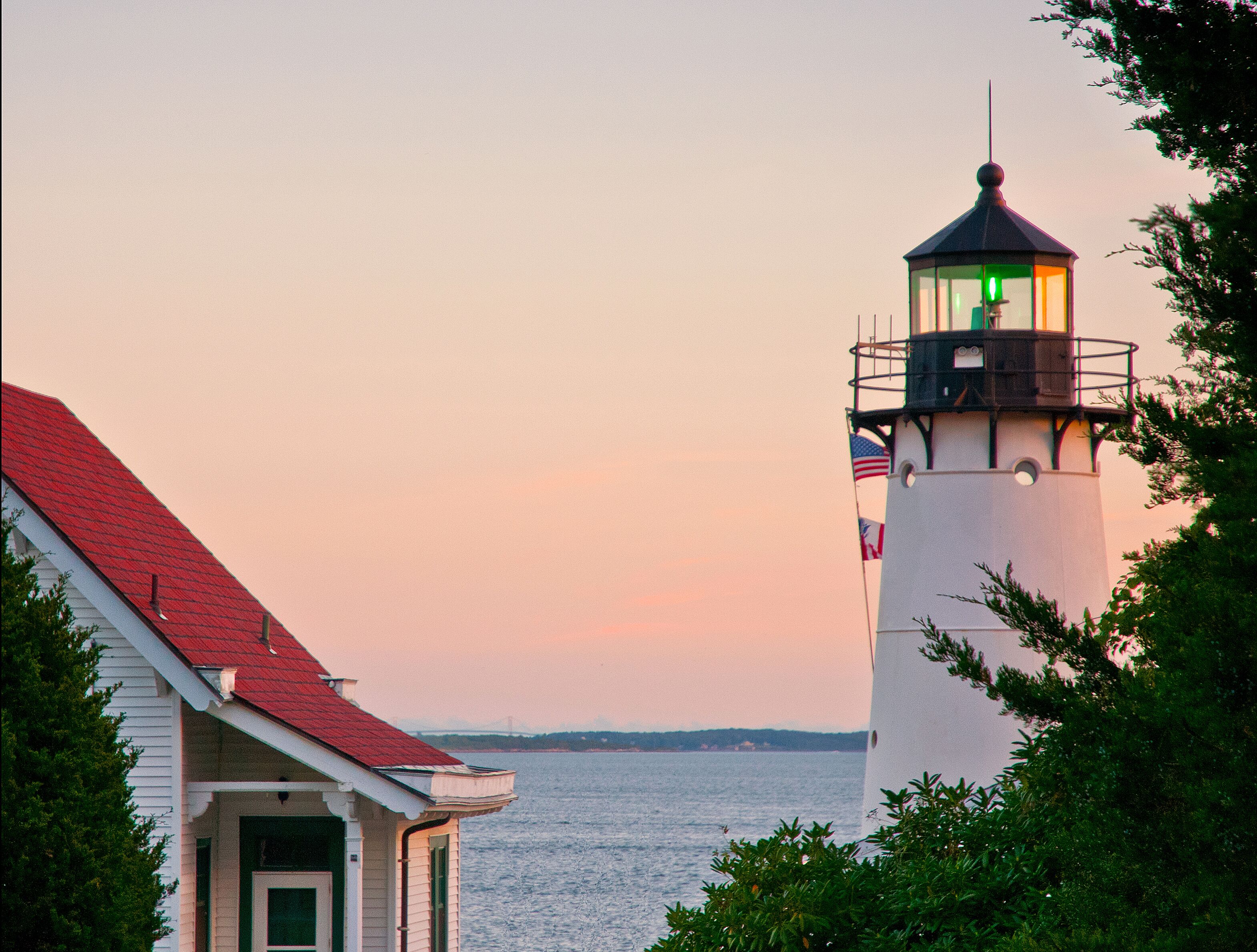 During the Prohibition Era, bootleggers were caught near Warwick Harbor Lighthouse operating nearby.