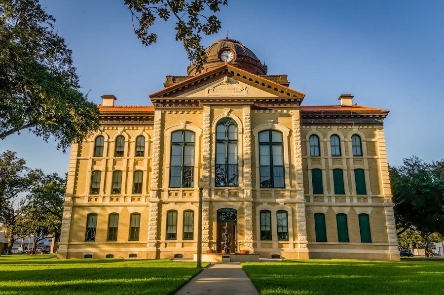 Columbus, TX October 13,2017 The courthouse in Columbus, TX for Colorado County.