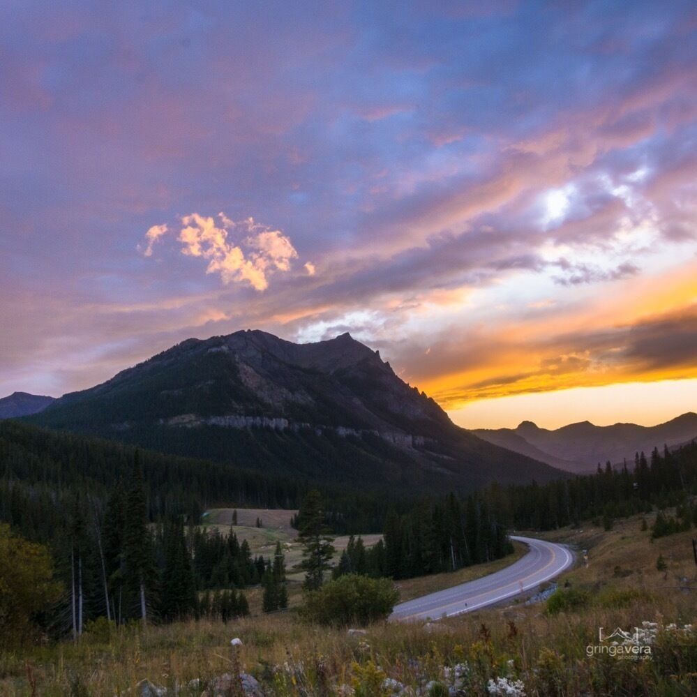 Drive up little ways from Cooke City on a dirt road to Daisy Pass and enjoy view of Republic Peak and Shark's Fin (from left). #colorful
#ontheroad