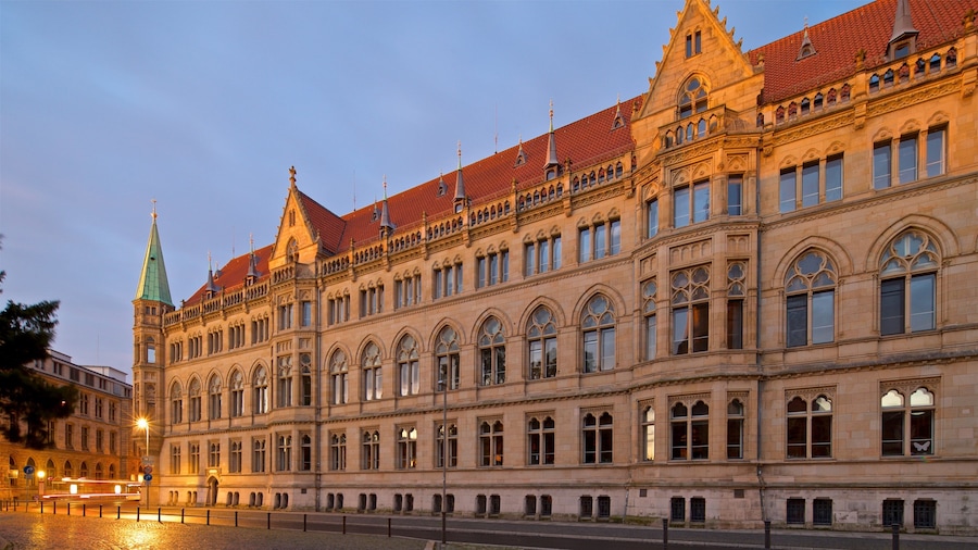 Braunschweig showing heritage architecture and night scenes