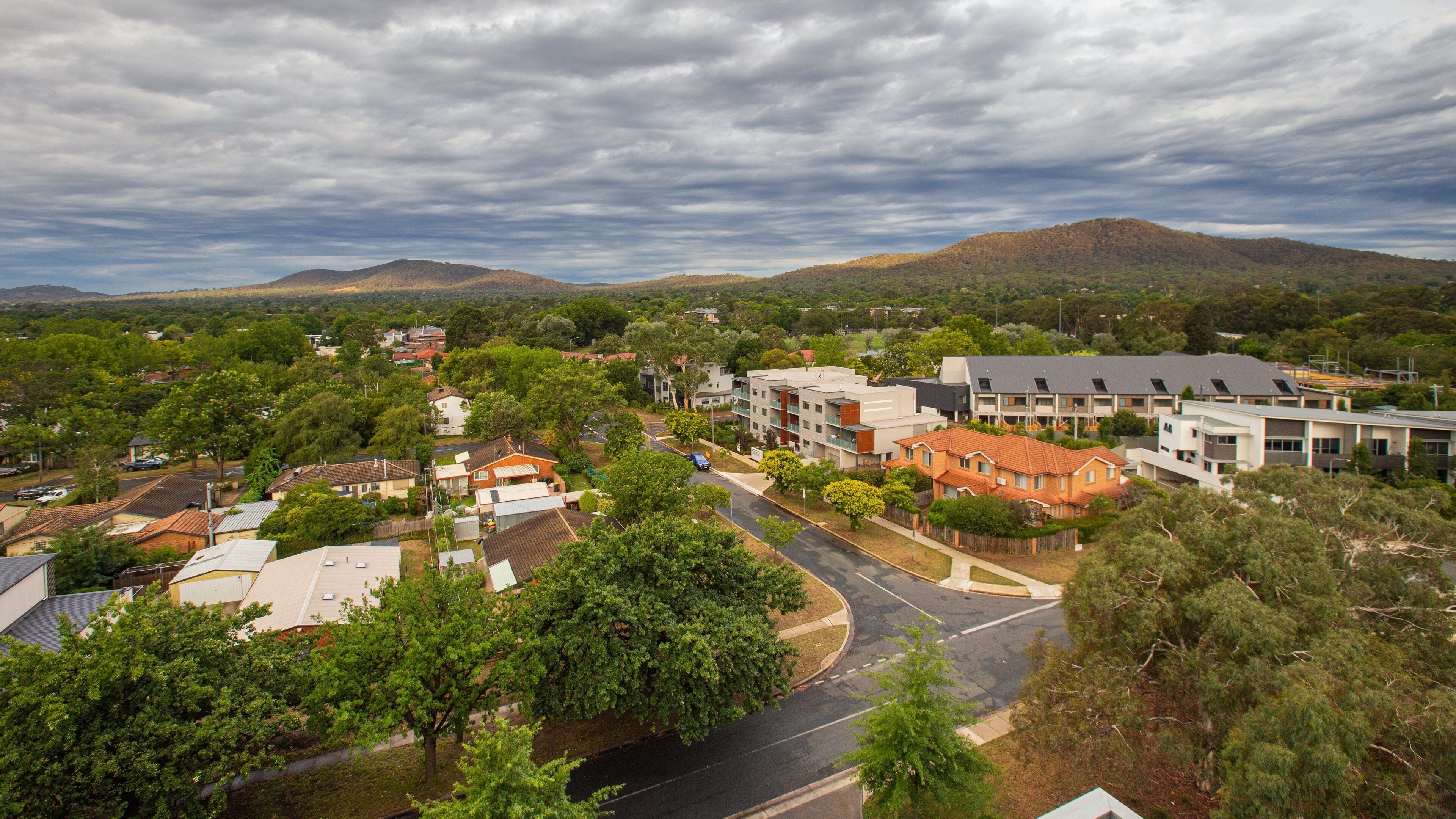 Braddon featuring a small town or village and landscape views