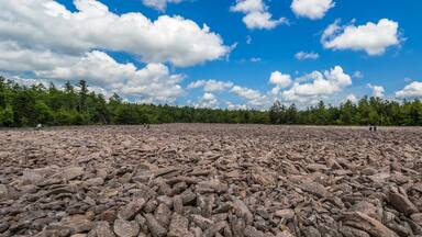 Boulder field in Hickory Run State Park, Pennsylvania