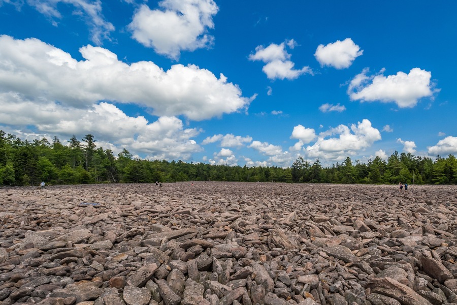 Boulder field in Hickory Run State Park, Pennsylvania