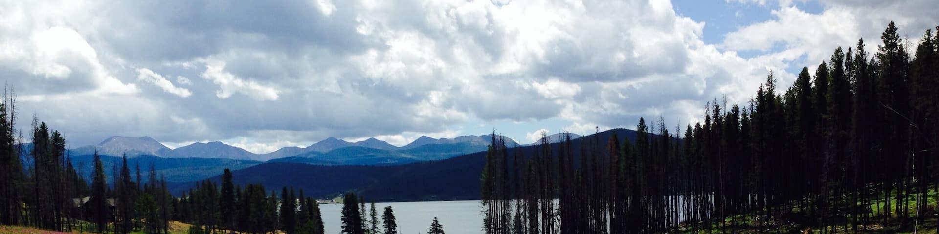 Hanging out enjoying the scenery. A moose and her baby came thru a few minutes ago!