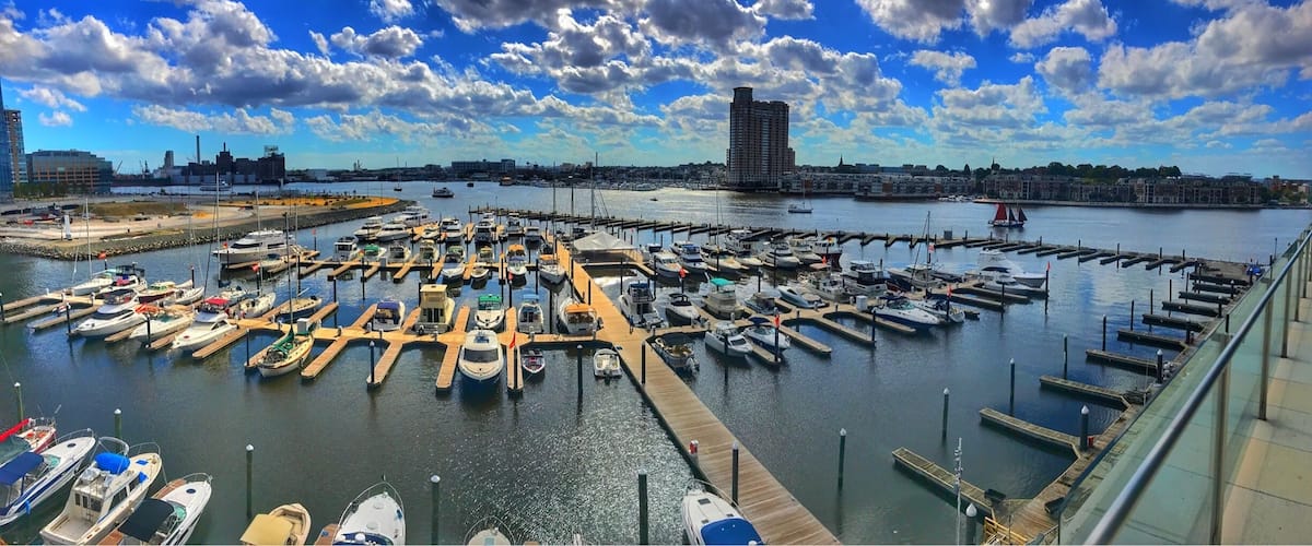 Looking over the harbour in Baltimore