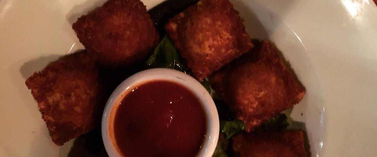 Fried Ravioli and fresh Marinara Sauce. Excellent!
