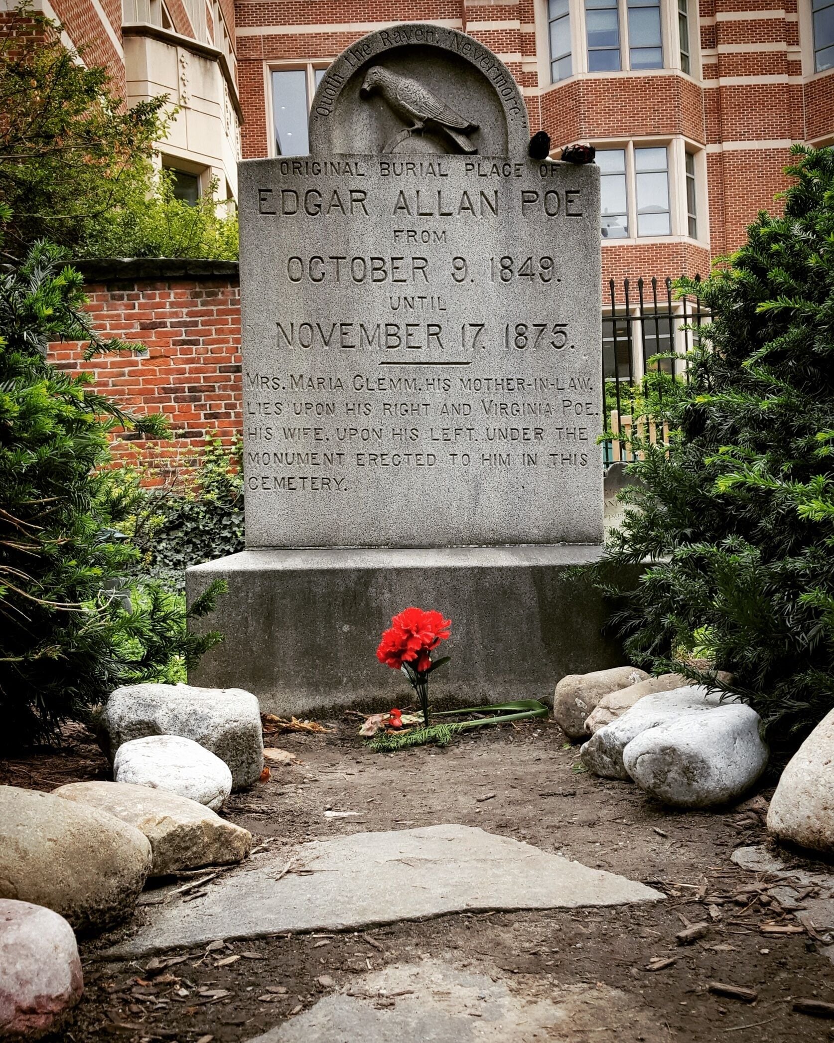 This is the other marker behind the church.