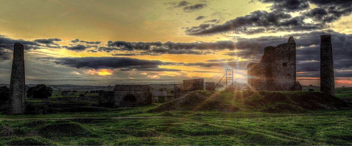 An HDR of magpie Mine in Ashford on the water in the Peak District. It's an old disused lead mine.