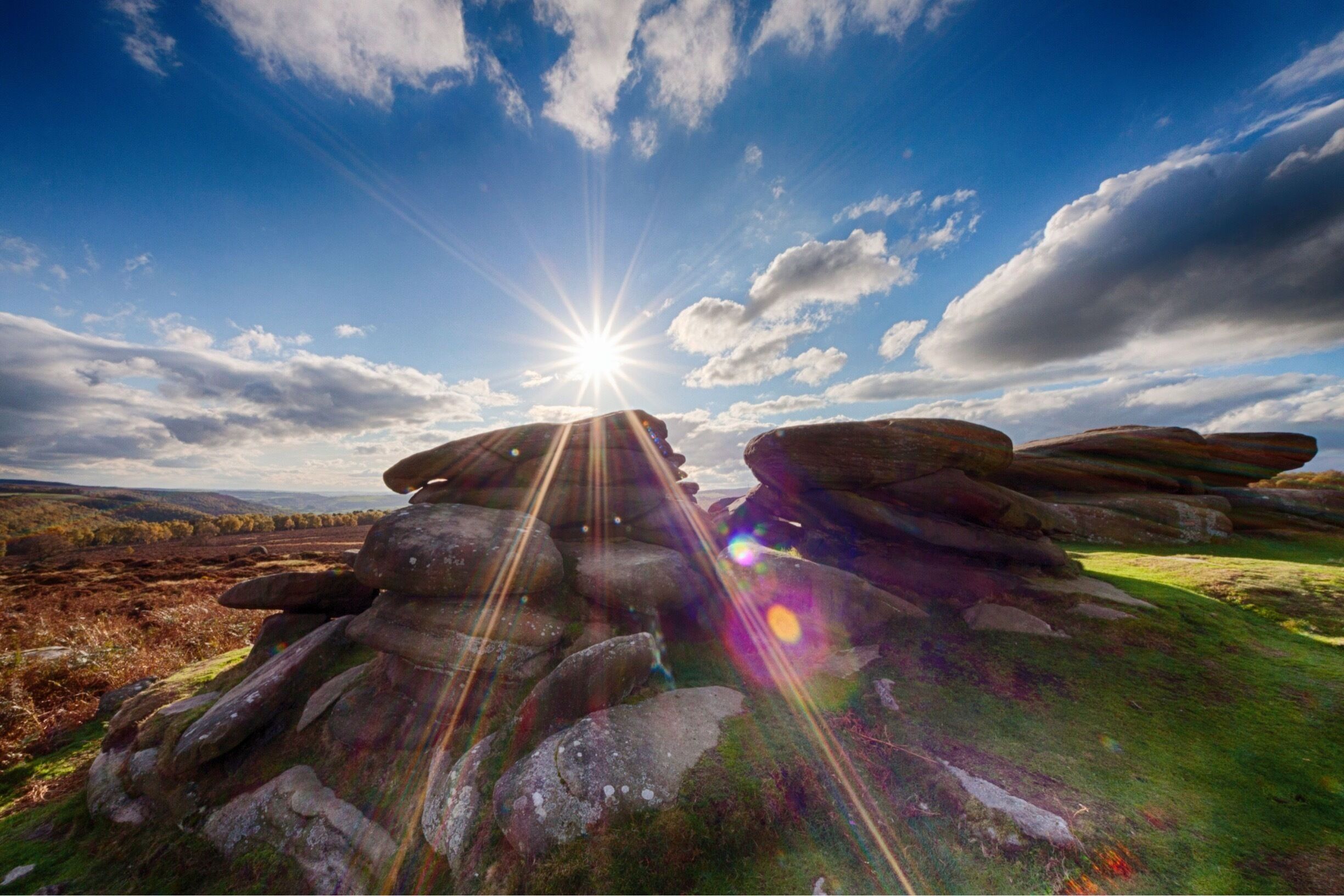 October 2011

One of the most picturesque places I have visited in the UK, the Peak District National Park has dozens of rock formations, many looking like they have been placed there deliberately.

We drove and walked here for hours, there's so much to look at and the views are breathtaking too.
