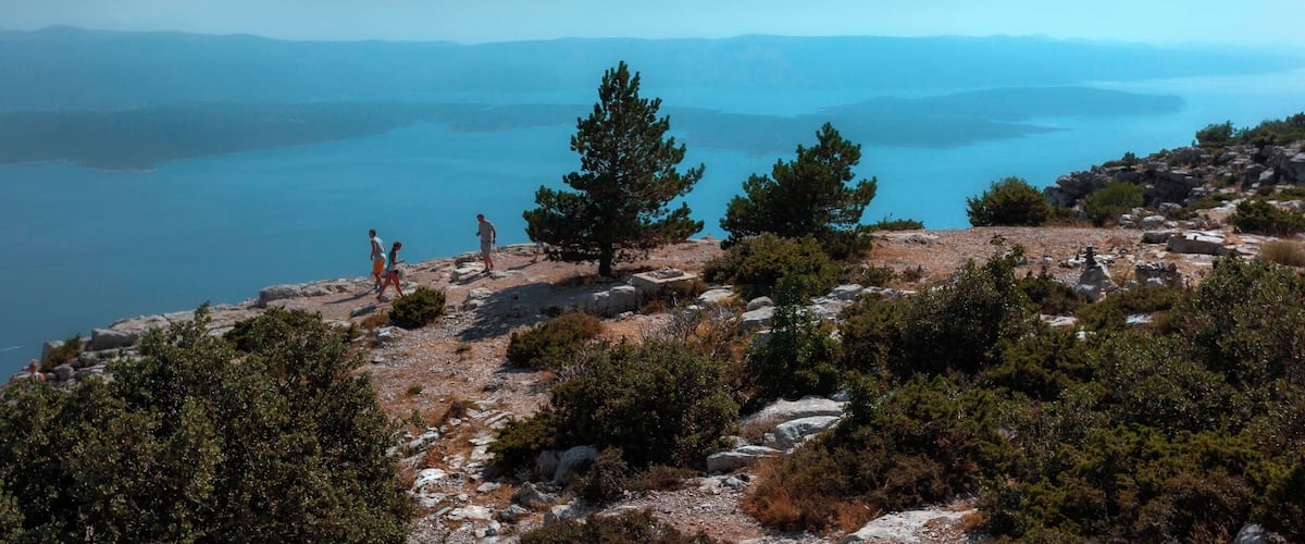 The best view from highest point of any island in Croatia.From here you can see island of Hvar and to the left(not on this photo)famous Zlatni Rat beach.Temprature here is always about 10degrees lower than other parts.