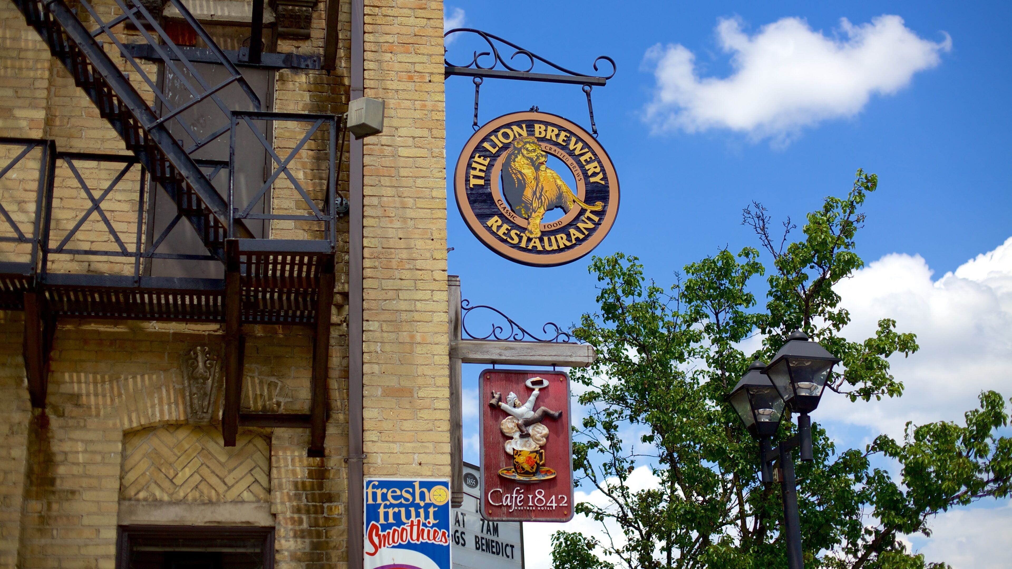 Waterloo which includes signage