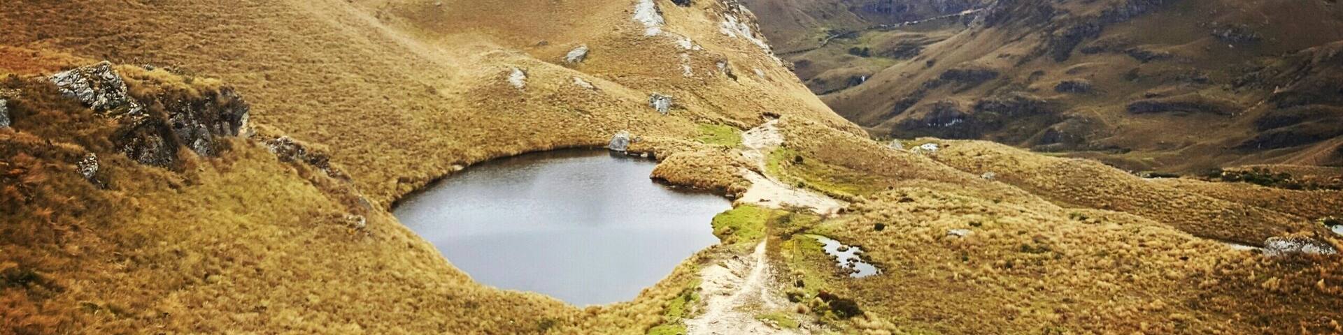 The elevation of 4000 meters isn't easy to acclimate to ,but you get to see gorgeous views like this so it's a pretty fair trade off !!! El cajas is a hikers dream!!