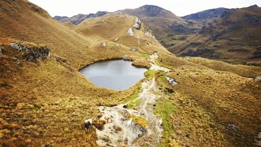 The elevation of 4000 meters isn't easy to acclimate to ,but you get to see gorgeous views like this so it's a pretty fair trade off !!! El cajas is a hikers dream!!