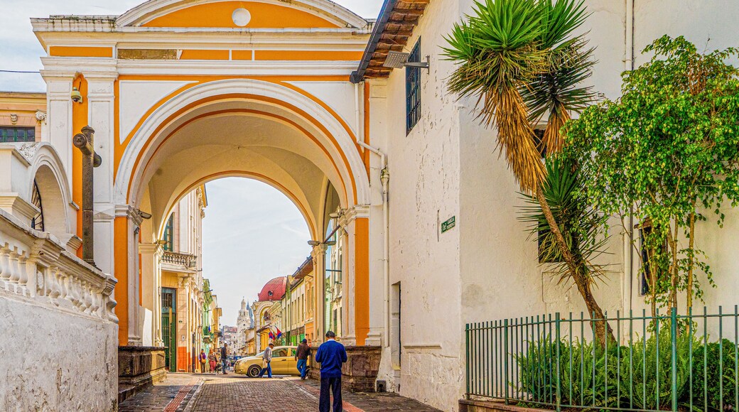 Ecuador, Quito. Church of El Carmen Alto, in the Old Town,