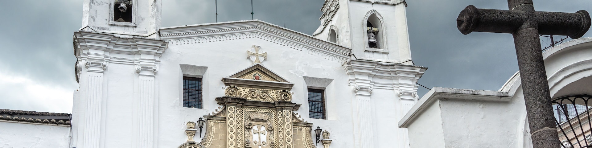 The facade of the Church of Carmen Alto (Iglesia de El Carmen Alto), Quito