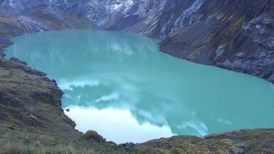 The Altar is an extinct volcano on the Western side of Sangay National Park in Ecuador, 170 km south of Quito. Altar was active about 2 million years ago and containsa boiler open towards the West, containing a Lake of laguna yellow name.
http://www.cotopaxi-travel.com/ecuador-trekking-altar-volcano.php