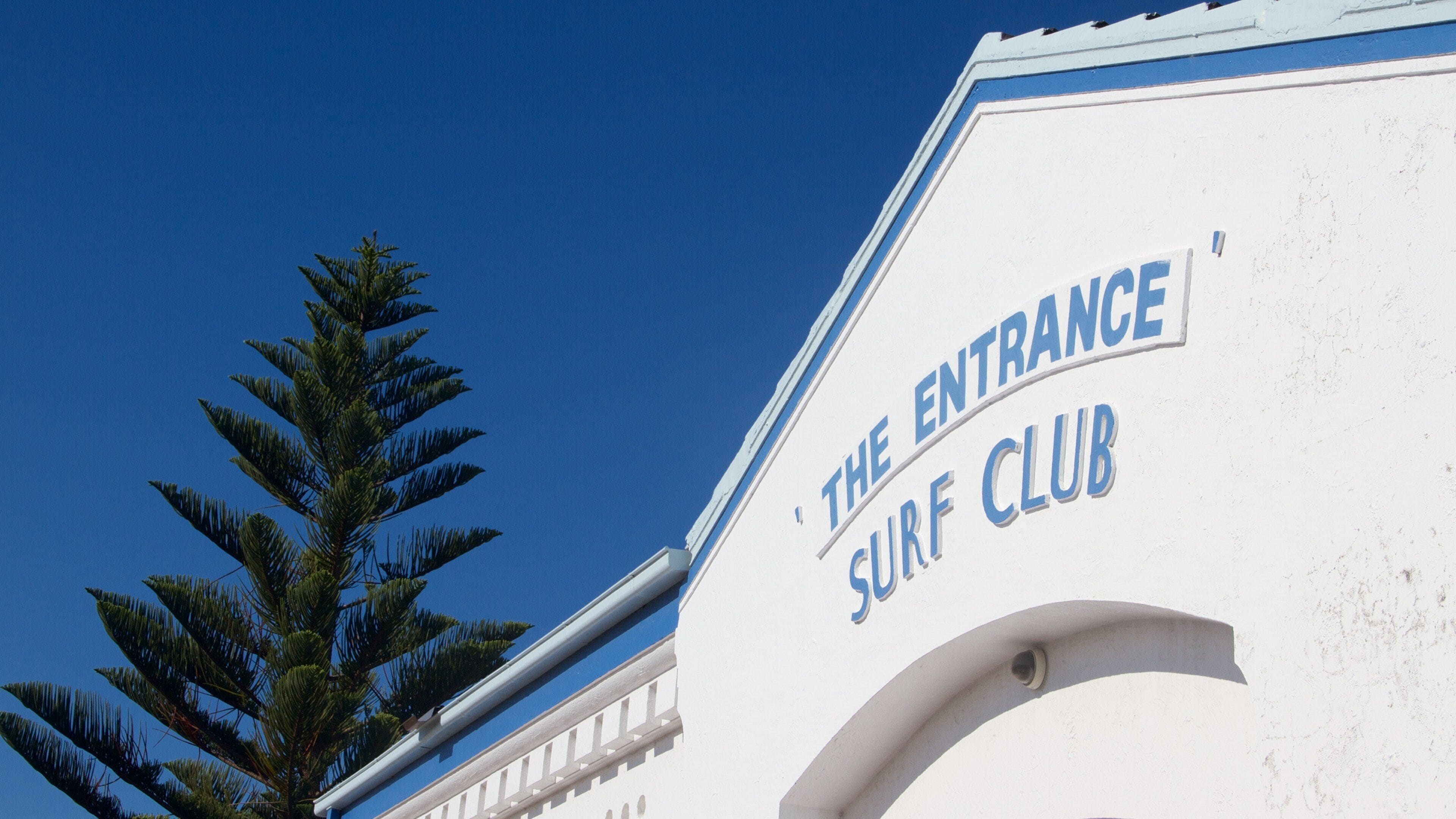 The Entrance featuring signage