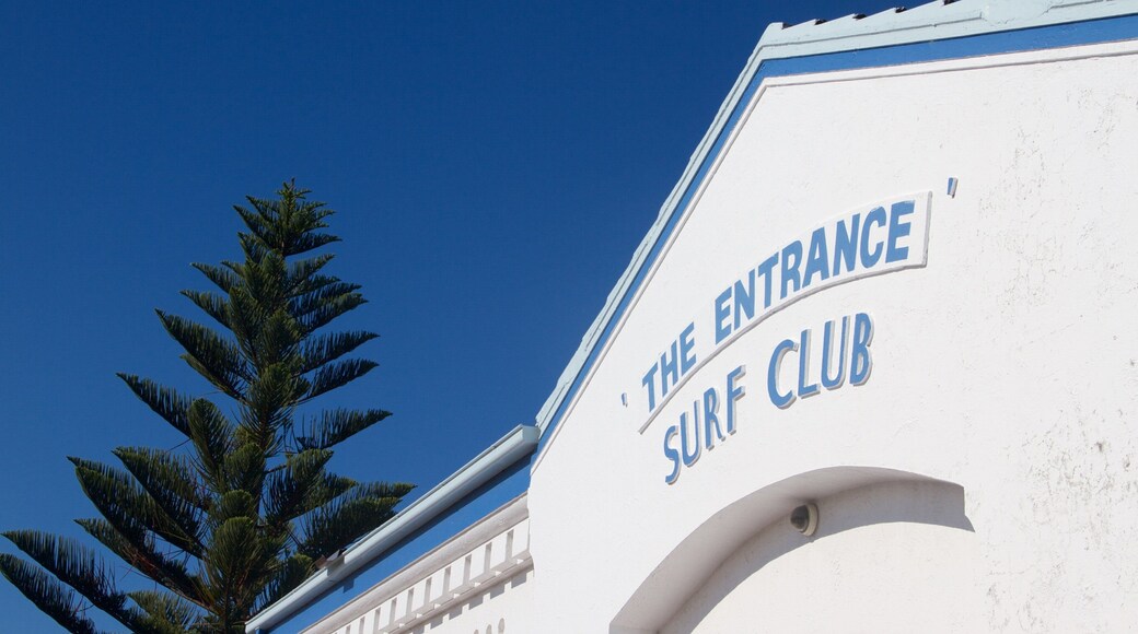 The Entrance featuring signage