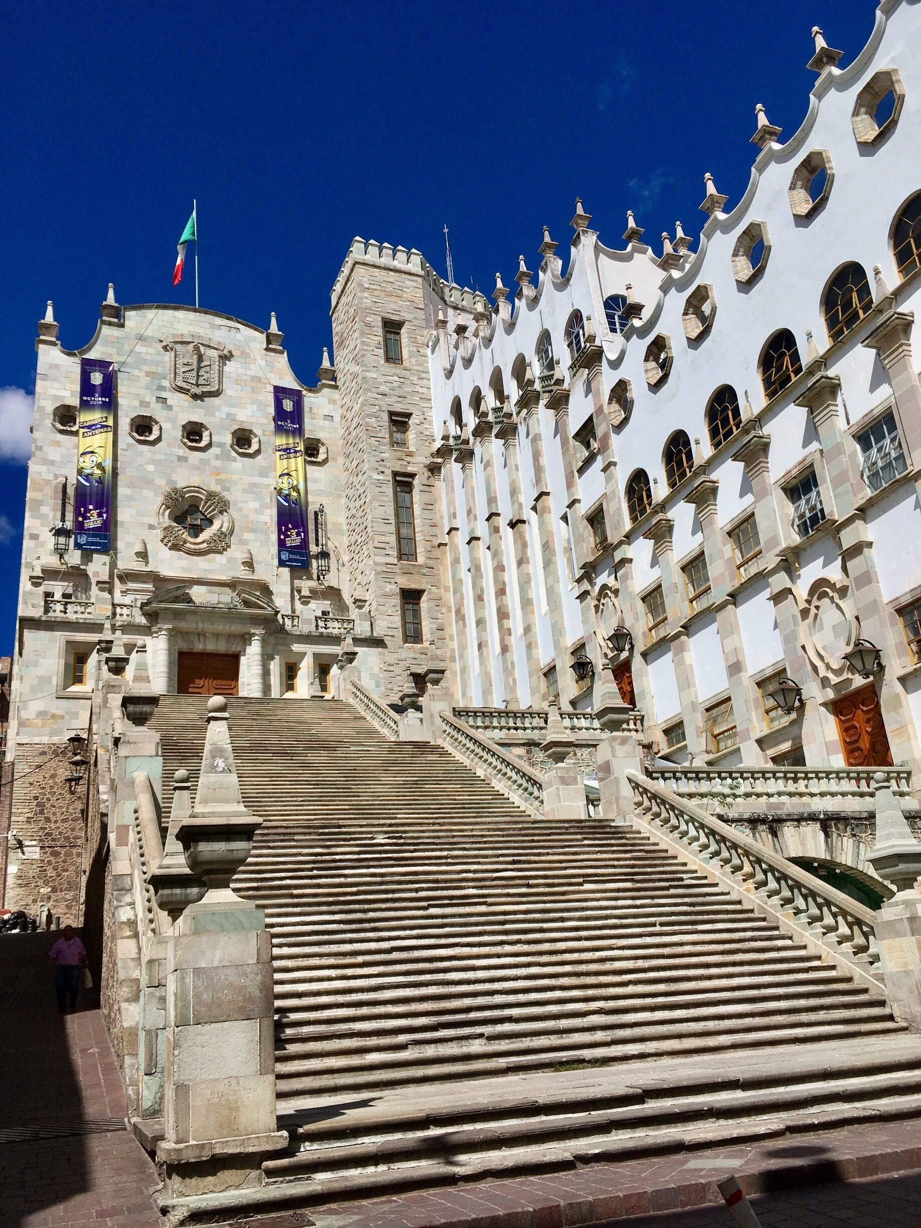 University of Guanajuato. A very important university in Mexico. The stairs are impressive.