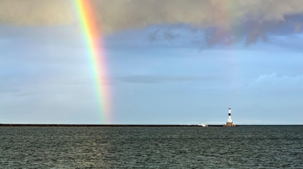 Rainbow and Conneaut Light - Ashtabula, Ohio