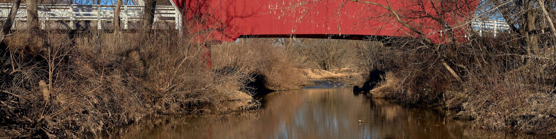 cedar creek covered bridge, iowa