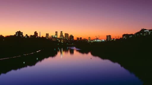 Mississippi River, Minneapolis, Sunset, Minnesota