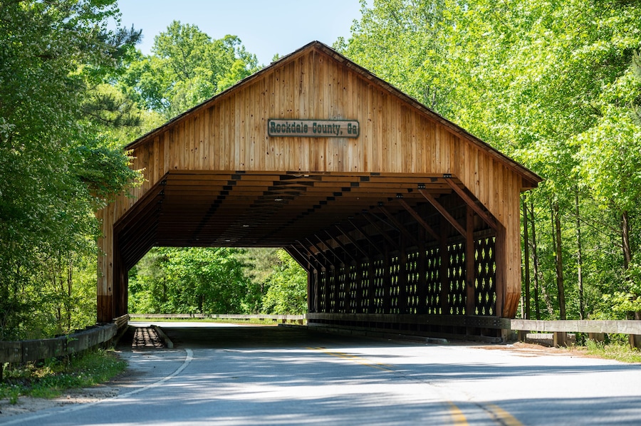 This is a Covered Bridge in Conyers, Georgia.