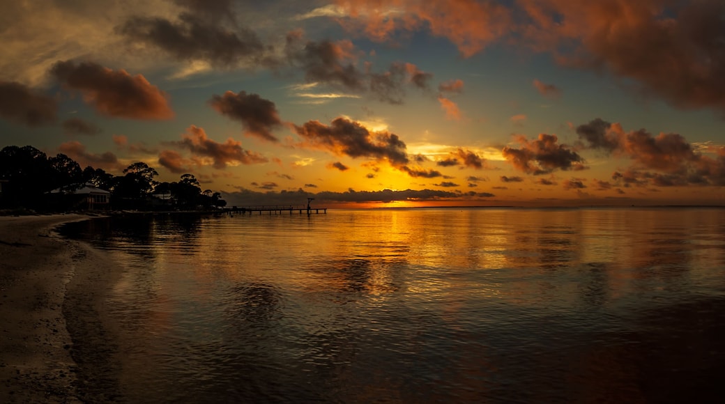 Apalachicola Bay Sunset Pano