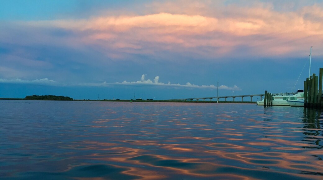 Reflection of the sunset on the Apalachicola River.