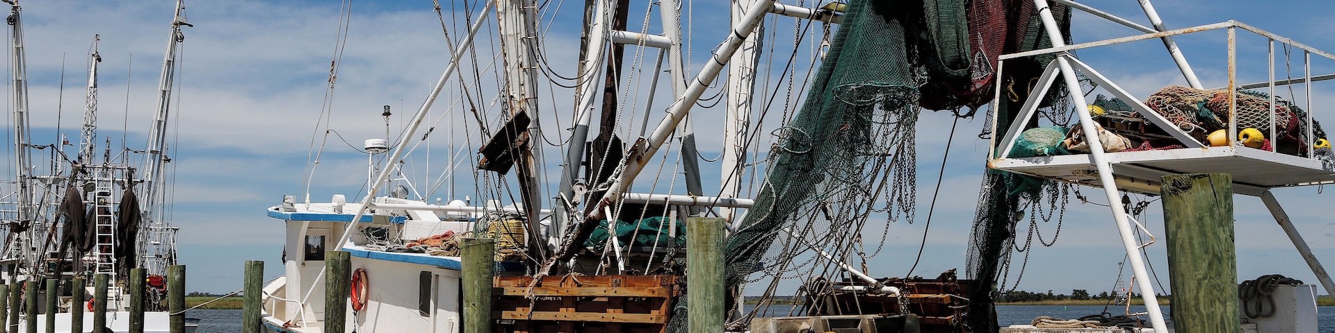 Fishing boats at the Apalachicola pier