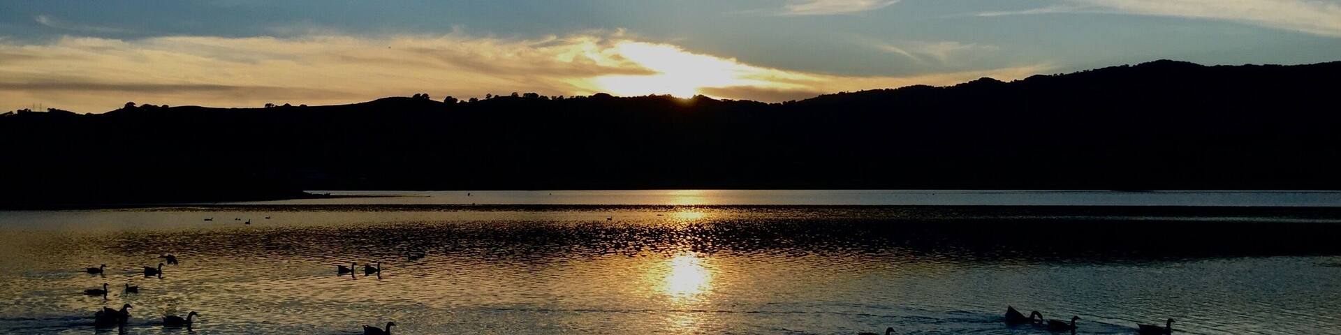 Visiting Family in Vacaville and decided to take a run on the trail and after I got some great runs I got treated with a nice sunset. #Roadtrip #Sunset