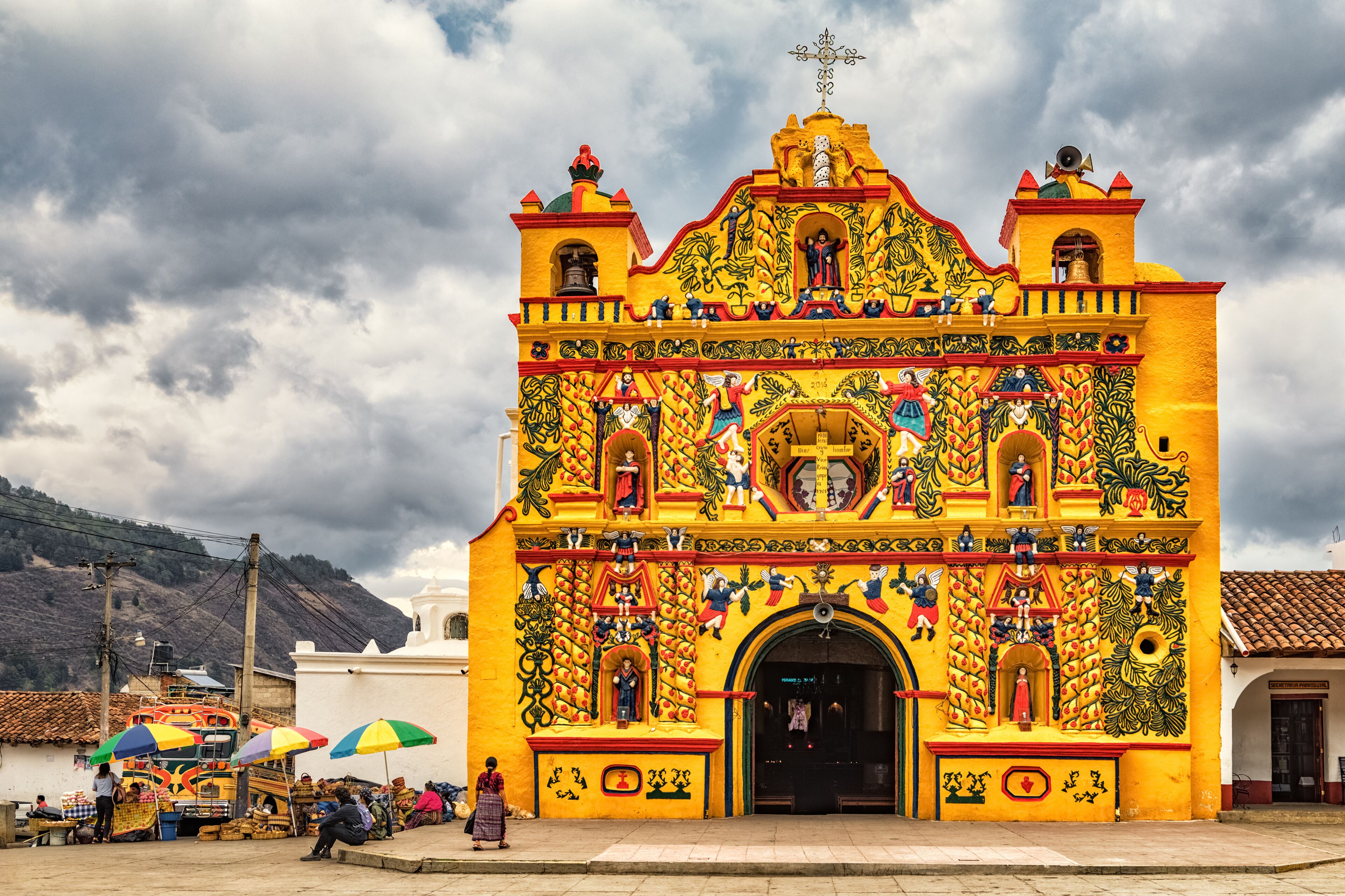 San Andrés Xecul, Catholic Church, Guatemala