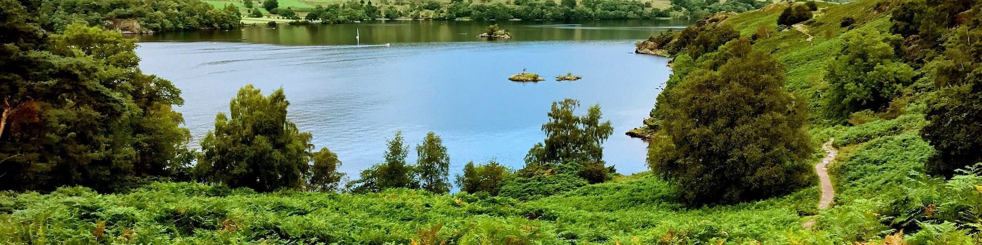 The Ullswater Way. The path from Glenridding to Howtown has been described as one of the most beautiful and rewarding walks in the Lakes.