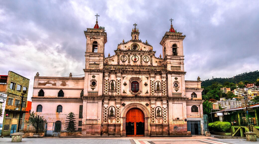 Church of Saint Mary of Sorrows or Los Dolores in Tegucigalpa, the capital of Honduras