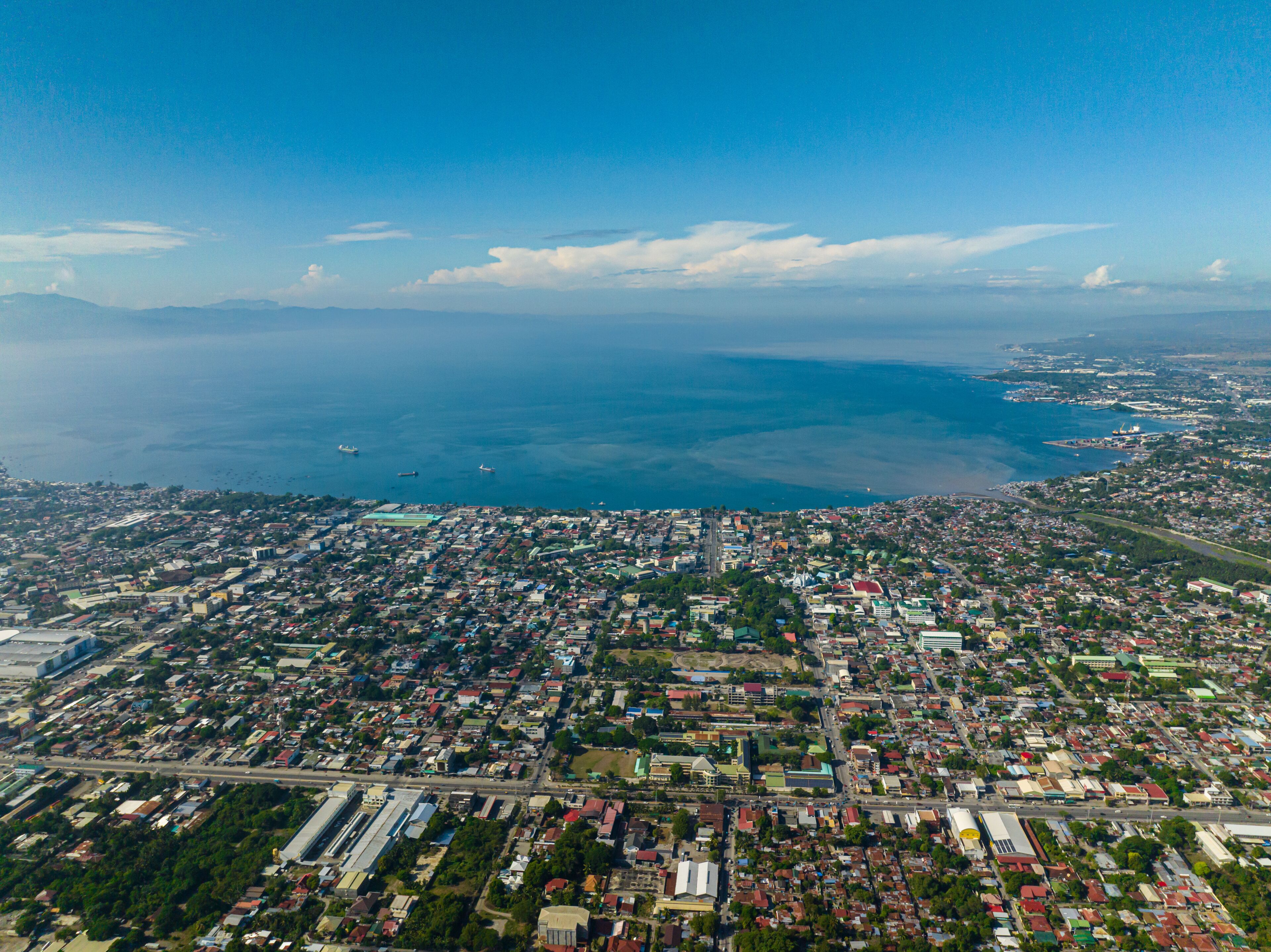 General Santos City view from above. Mindanao, Philippines. Cityscape.