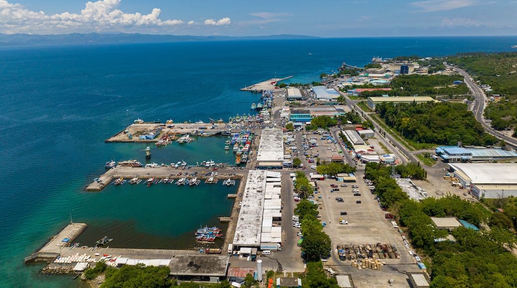 Top view of Fish Port in General Santos City. Mindanao, Philippines.