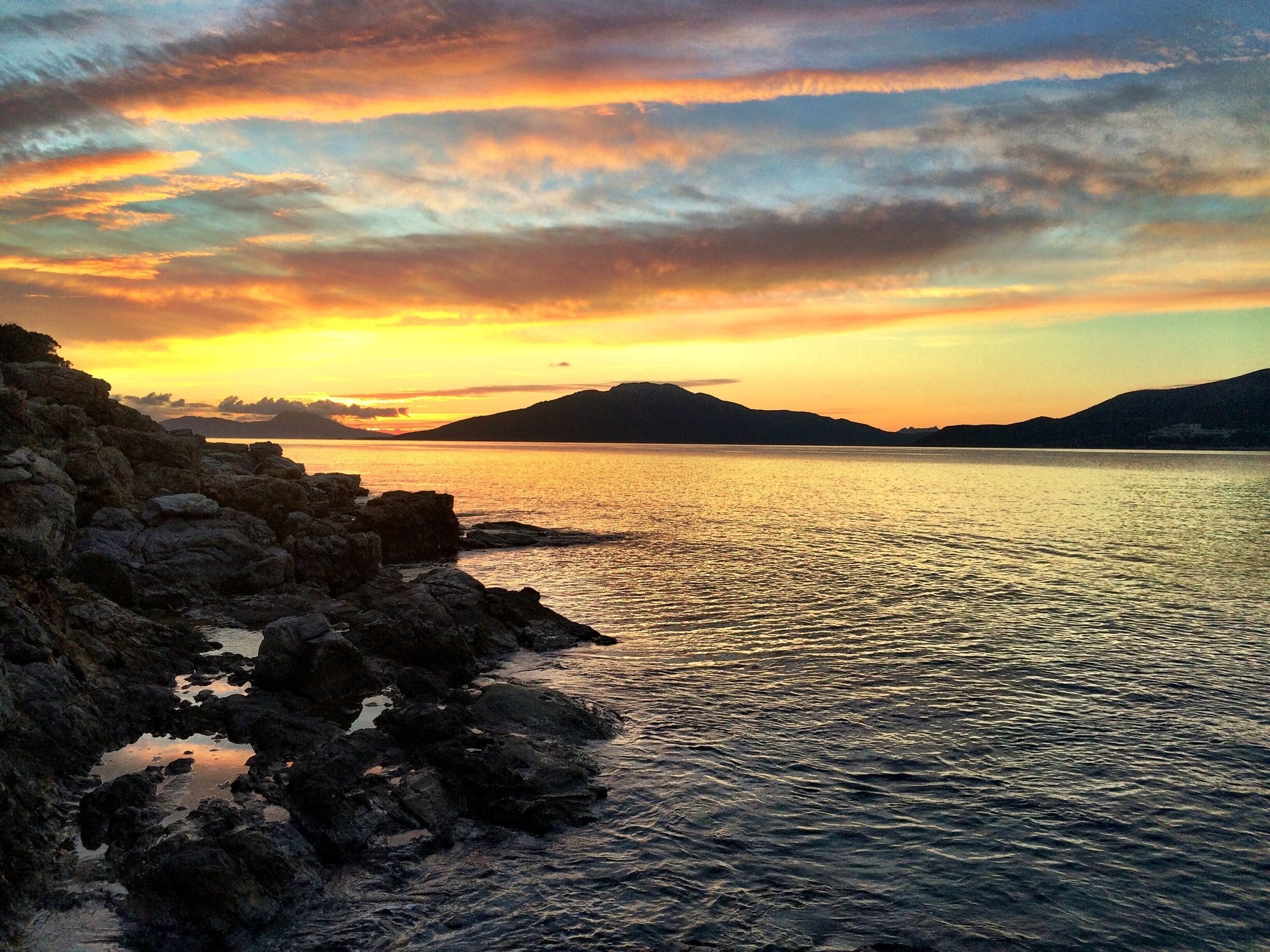 Sunset time january 15 th. Bodrum 