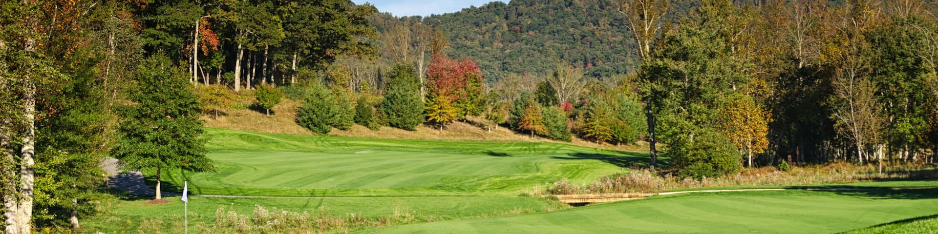 Behind the Green to Fairway Fall Mountain View