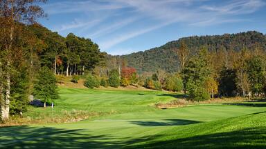 Behind the Green to Fairway Fall Mountain View