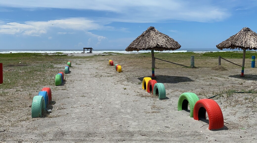 Beach hut on playa costa del sol El Salvador