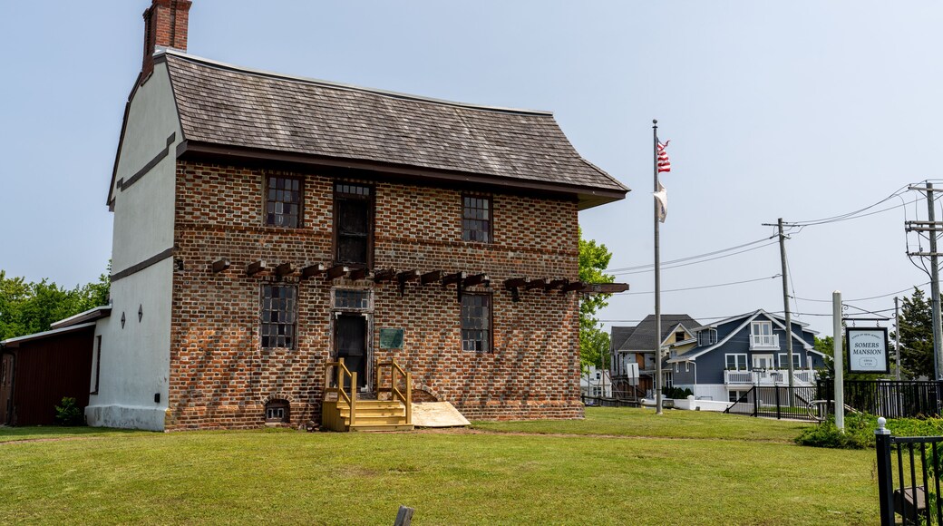 Somers Mansion in Somers Point, New Jersey circa 1725 is the oldest existing house in Atlantic County