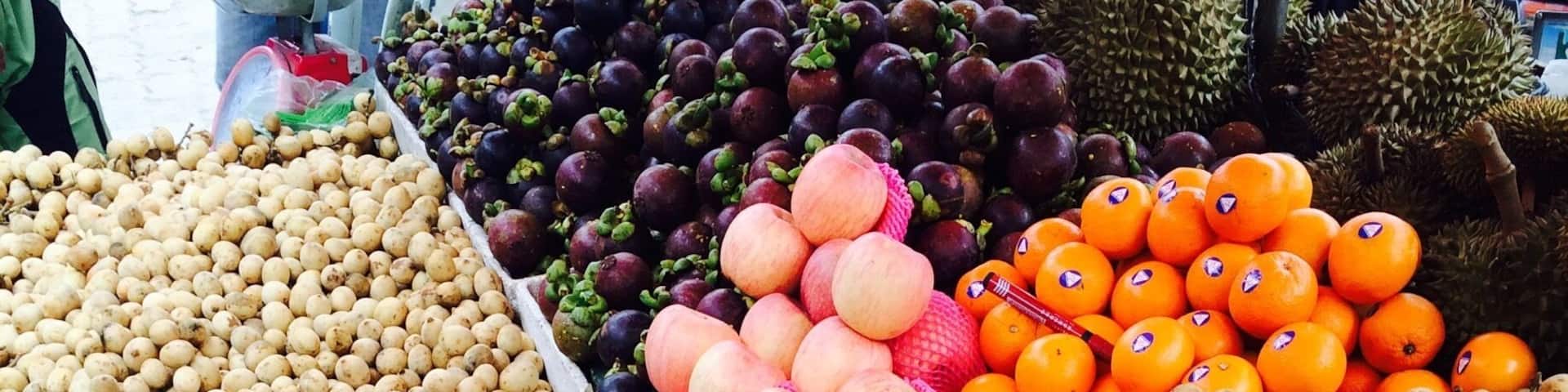 Fresh produce. All seasonal fruits. Luv all of them especially the mangosteen!