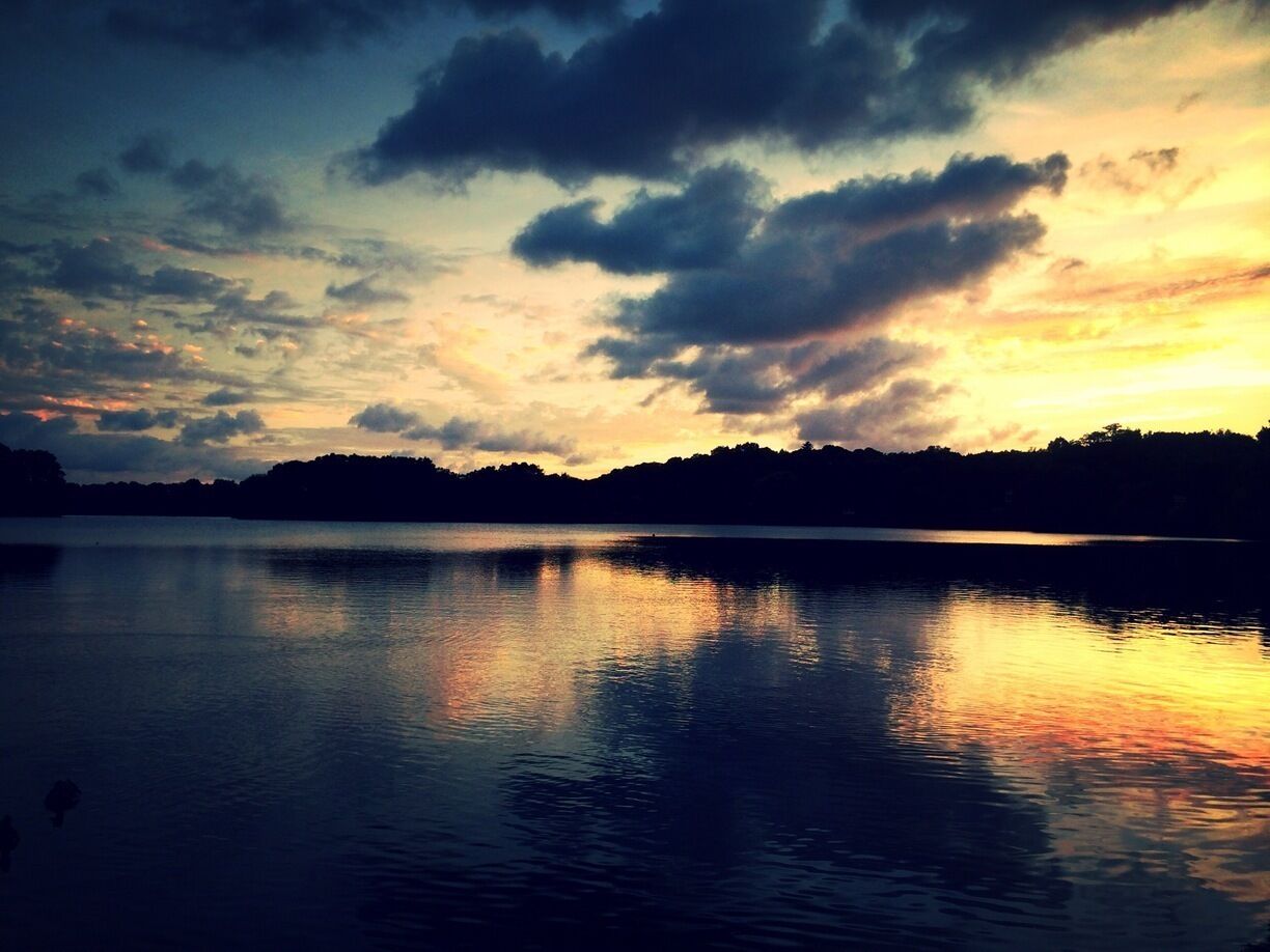 Beautiful Sky at Spy Pond Lake 