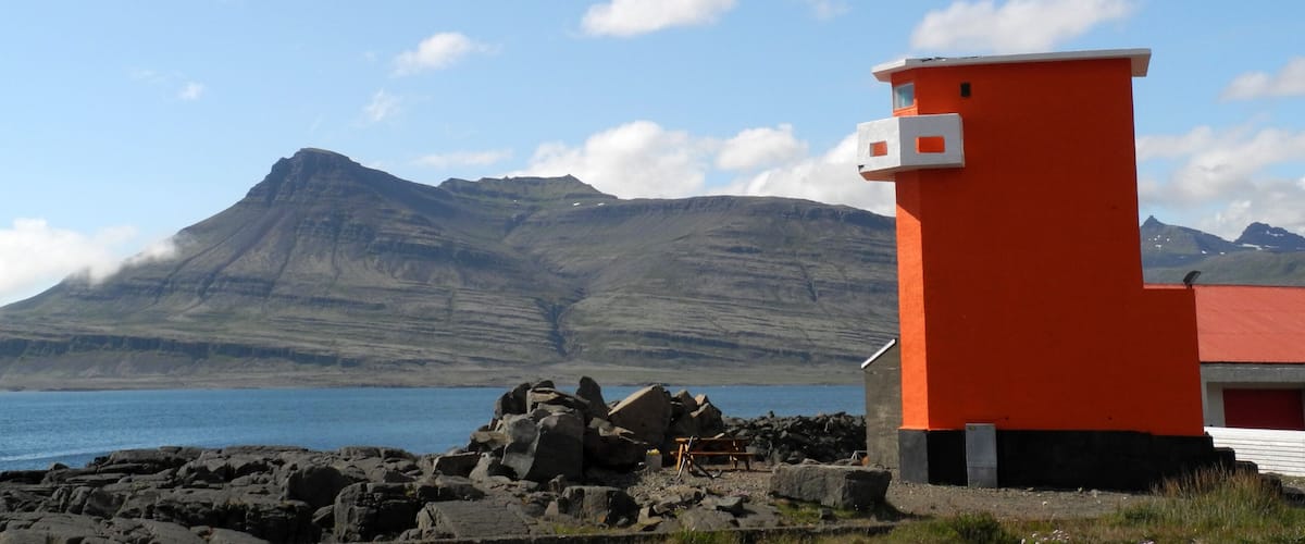 Leuchtturm bei Breiddalsvik, Island