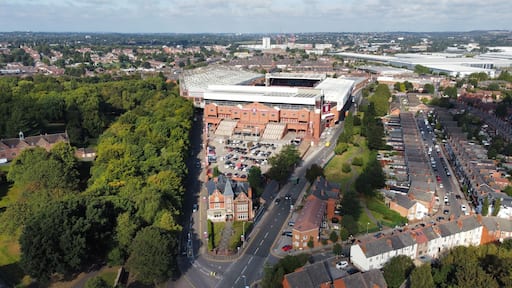 Aerial Photograph of The Holte End, Villa Park