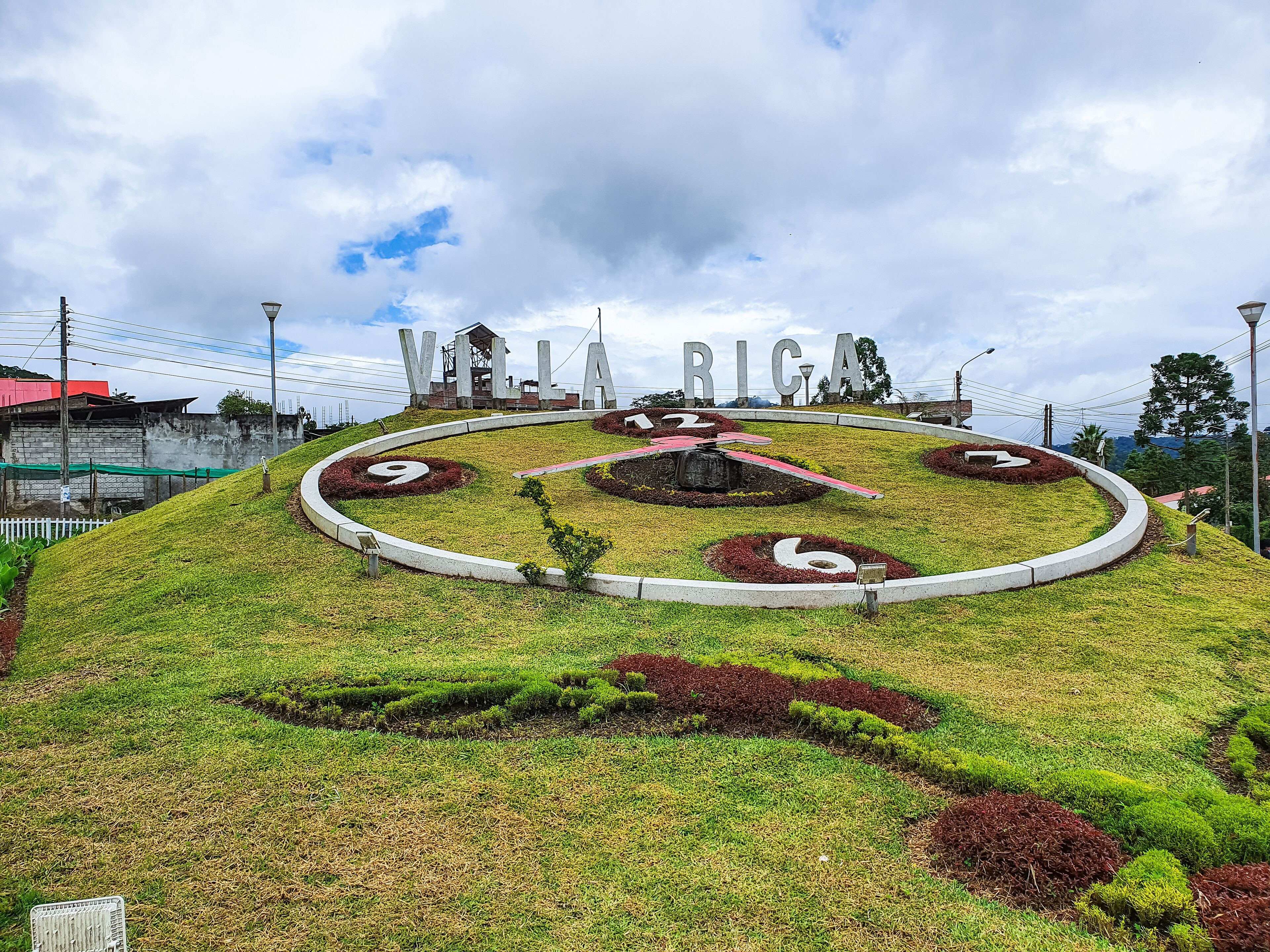 Entrance to Villarrica, is a town in the jungle of Peru