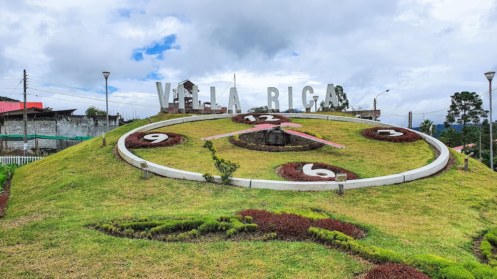 Entrance to Villarrica, is a town in the jungle of Peru