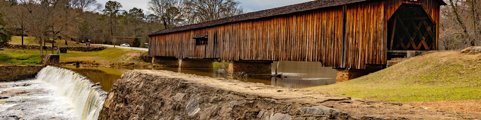 Covered Bridge at Watson Mill State Park in Comer Georgia