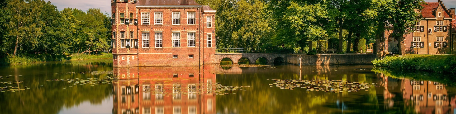 Castle Bouvigne and the surrounding park in Breda, Netherlands