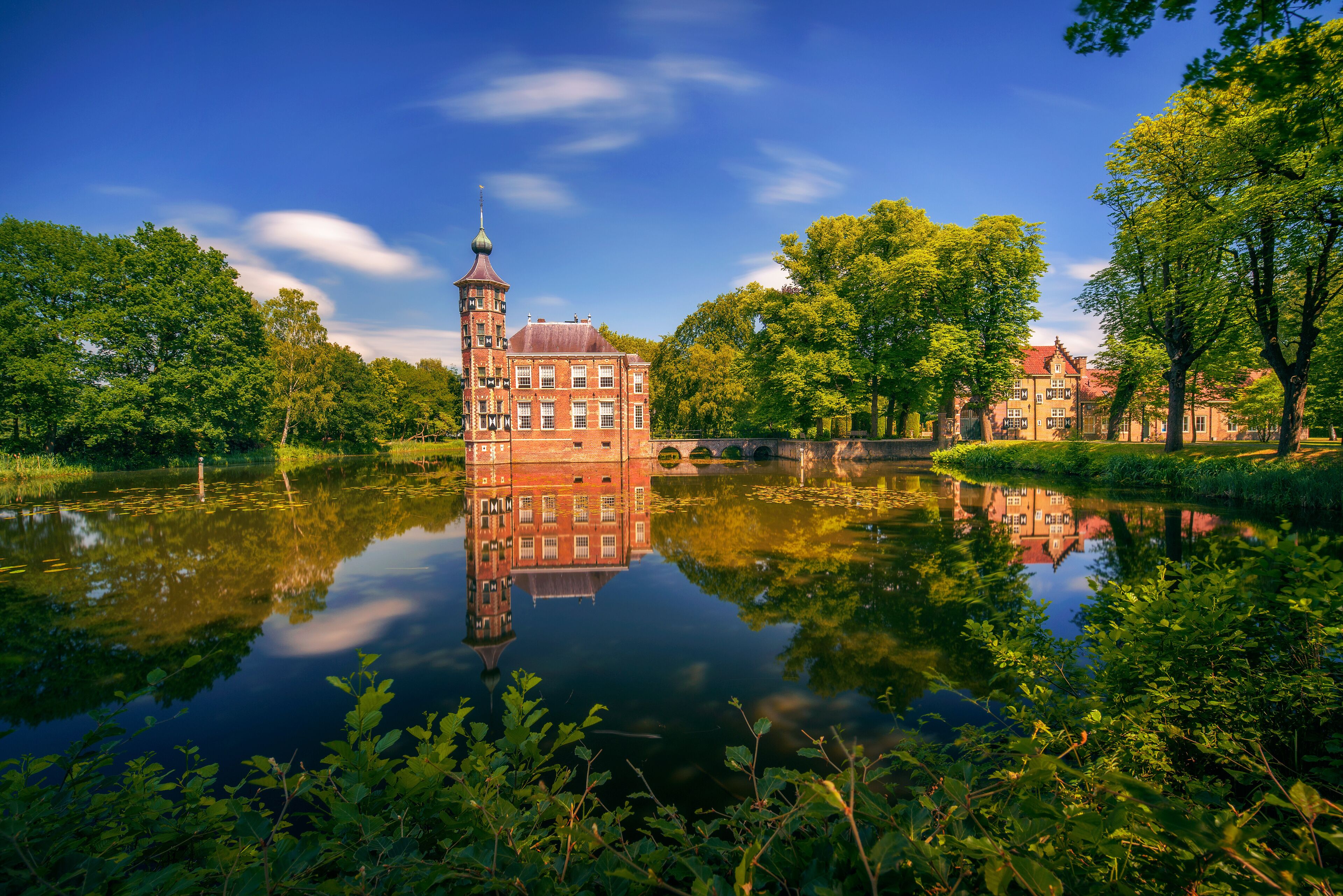 Castle Bouvigne and the surrounding park in Breda, Netherlands